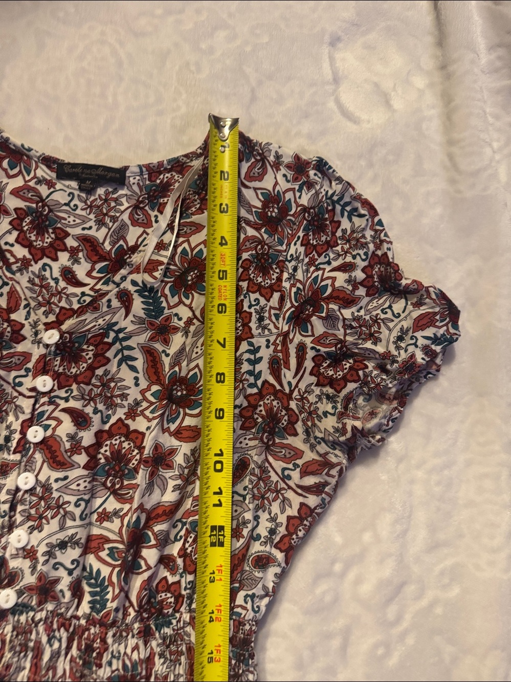 Caroline Morgan Women's Floral Boho Maxi Long Dress SIZE M - Picture 12 of 13